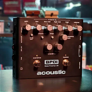 Pedal De Efeito Para Baixo Acoustic Bpdi Bass Preamp + Di (Usado)