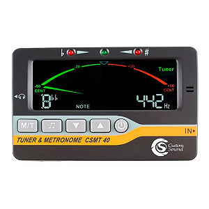 Metrônomo, Afinador E Diapasão Digital Custom Sound Csmt 40