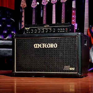 Amplificador Cabeçote Baixo Meteoro Mb-120 + Gabinete 2x10 Preto Bivolt