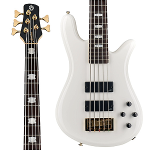 Baixo 5 Cordas Ativo Spector NS Icon Bolt-On 5 White Gloss