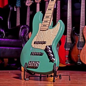 Baixo 5 Cordas Jazz Bass Malagoli Surf Green