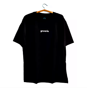 Camiseta Estampada Gruveria 100% Algodão Unissex Preta P