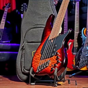 Baixo 5 Cordas Ativo Dingwall Combustion Vintageburst