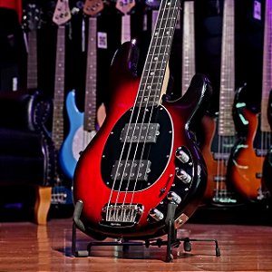 Baixo 4 Cordas Music Man StingRay 3 Custom Made EQ HH Black Cherry Burst