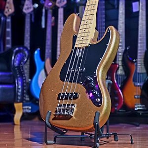 Baixo 4 Cordas Studebaker Jazz Bass Daytona Gold Sparkle Emg