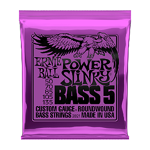 Encordoamento para Baixo 5 Cordas Ernie Ball Power Slinky .050