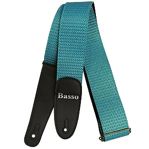 Correia para Guitarra e Baixo Basso EX 23 Tresse Turquesa