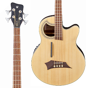 Baixolão Elétrico 4 Cordas Warwick RockBass Alien Standard Natural Transparent Satin