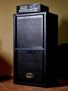 Amplificador Cabeçote Para Baixo Meteoro Mw1600 + Gabinete 8x10 Pro Line