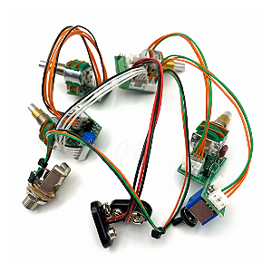 Circuito Preamp para Baixo Trickfish Flexcore 79 EQ 4 Bandas