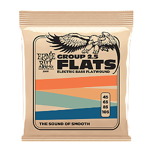 Encordoamento Baixo 4 Cordas Ernie Ball Group 2.5 Flats .045