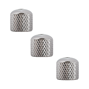 Kit 3 Knob De Metal Para Instrumentos E Periféricos Cromado