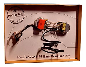 Kit Circuito Elétrica Baixo Pj Precision Bass Perfect Tone