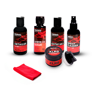 Kit Limpeza Para Instrumento Daddario + Pano De Microfibra