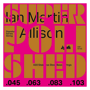 Encordoamento para Baixo 4 Cordas La Bella Ian Martin Allison Signature .045