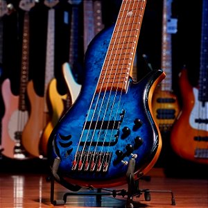 Baixo 6 Cordas Ativo Deoliveira Mirage Sg Black Blue