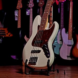 Baixo 4 Cordas Fender Jazz Bass Olympic White Captador Custom Shop