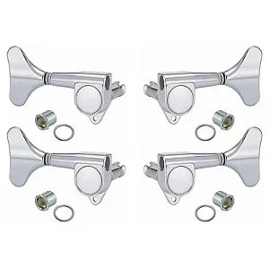 Tarraxa para Baixo 4 Cordas Custom Sound Blindada 2L + 2R Cromada