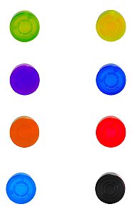 Kit 8 Toppers Para Pedal Footswitch Custom Sound Colorido