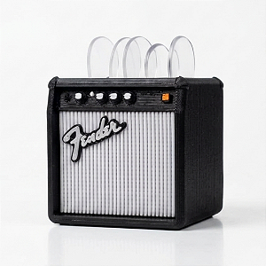 Porta 5 Palheta Mini Amplificador Combo Fender 3D