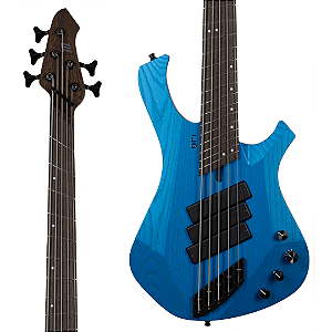 Baixo 5 Cordas Ativo Mayones ORI Enji 5 Mecha Blue