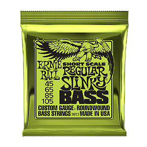 Encordoamento Baixo 4 Cordas Ernie Ball Short Scale .045