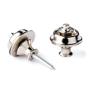 Kit De Roldana Strap Lock Dunlop Dual Design Straplok Nickel