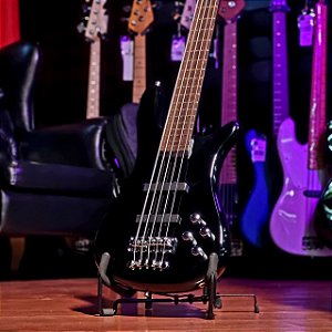 Baixo 5 Cordas Warwick Rockbass Streamer Solid Black High Polish Inteiriço