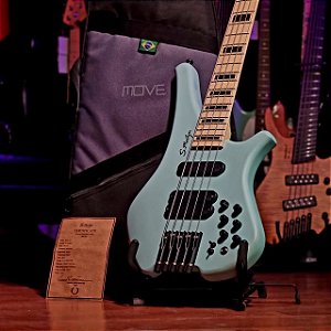 Baixo 5 Cordas Headless S.martyn Blaze 32" Surf Green