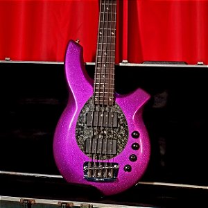 Baixo 5 Cordas Music Man Bongo 5 HH Fuschia Sparkle