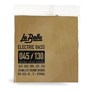 Encordoamento para Baixo 5 Cordas La Bella RX Stainless Extra Long .045