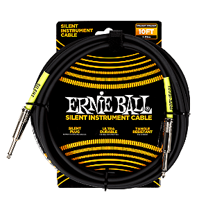 Cabo para Instrumento P10 Ernie Ball Silent 3.05 Metros