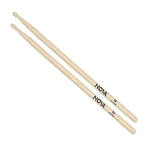 Baqueta para Bateria Nova by Vic Firth 7A Ponta de Madeira