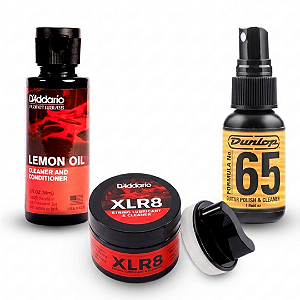Kit Limpeza De Instrumento Daddario Xlr8 + Óleo De Limão