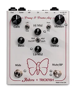 Pedal para Baixo Fodera X Trickfish Preamp & Practice Amp