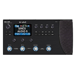 Pedaleira Multi Efeitos para Guitarra e Baixo M-VAVE MK-300