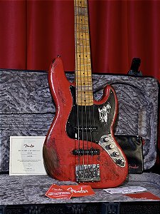 Baixo 5 Cordas Fender American Ultra II Jazz Bass Heavy Relic 4 kg