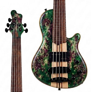 Mini Baixo 5 Cordas Ativo Mayones Cali 5 Transparent Custom Color
