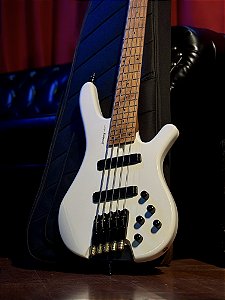 Baixo 5 Cordas Headless Multiscale Strinberg Next Pearl White