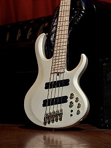 Baixo 5 Cordas Ativo Ibanez BTB Workshop BTB605MLM Pearl White Matte