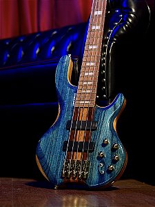Baixo 5 Cordas Ativo Da Cruz Luthieria King Bass Blue