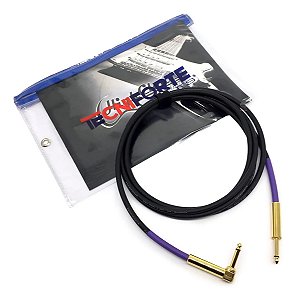Cabo Instrumento P10 X P10l Tecniforte High Clear Ouro 4,58m