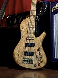 Baixo 5 Cordas Eliezer Lara Luthier Modern Jazz II Natural