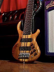 Baixo 6 Cordas Ativo Ladessa Luthier Custom Natural