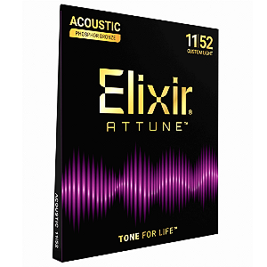 Encordoamento para Violão Aço Elixir ATTUNE Phosphor Bronze .011