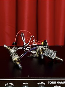 Circuito Preamp Ativo Para Baixo EMG BT B375rD