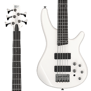 Baixo 5 Cordas Ativo Ibanez SR255E Pearl White