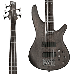 Baixo 5 Cordas Ativo Ibanez SR255E Transparent Black Flat