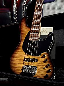 Baixo 5 Cordas Ativo Mayones Jabba Dirty Sunburst 2019