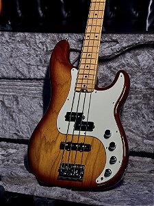 Baixo 4 Cordas Fender American Elite Precision Bass Tobacco Burst 2016